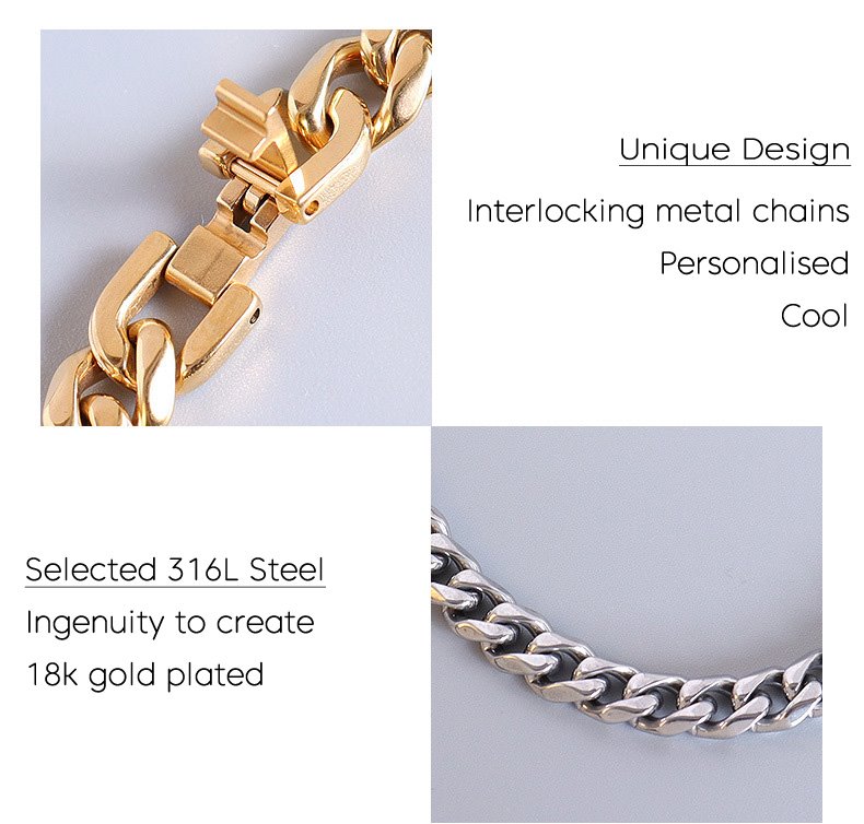 gold plated miami cuban link bracelet