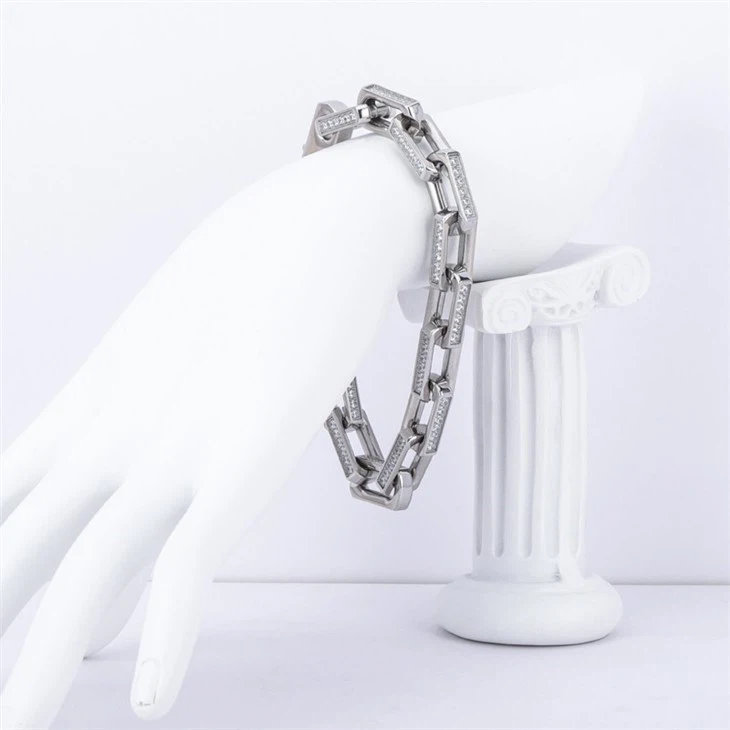 mens metal link bracelet