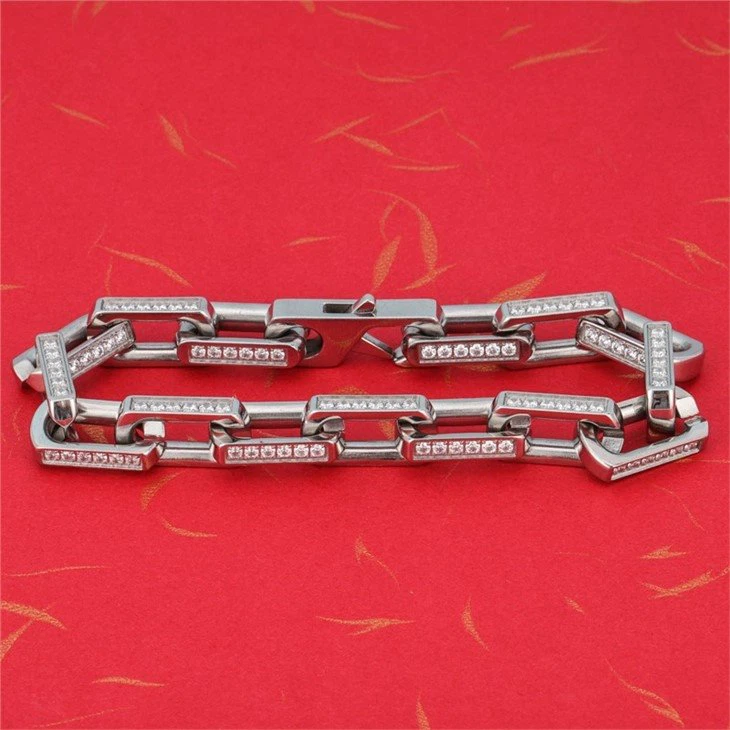 men's stainless steel cuban link bracelet