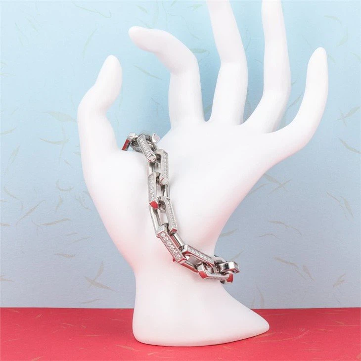 stainless steel chain link bracelet