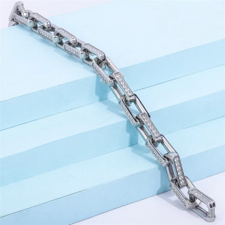cuban link bracelet stainless steel