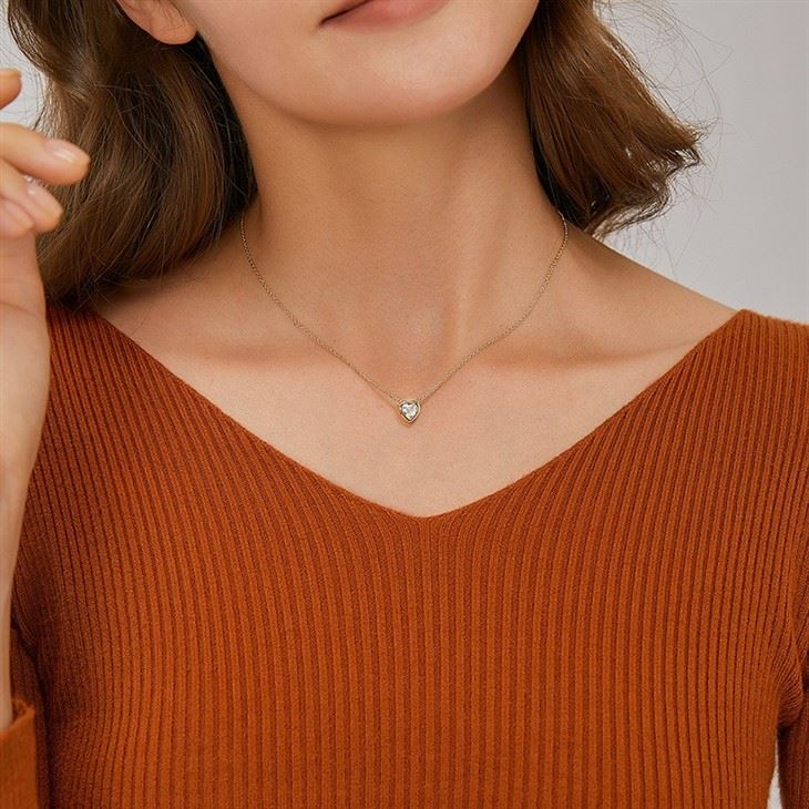 copper heart pendant