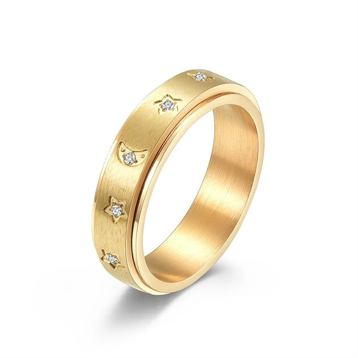 Moon And Star Spinner Ring suppliers