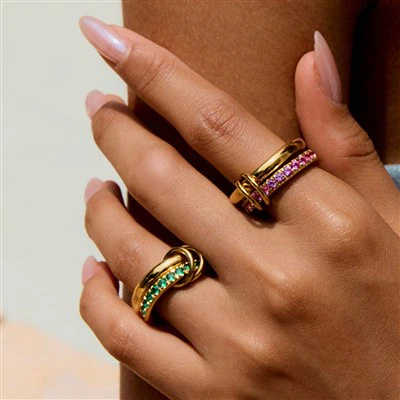 Çift Sıralı Tenis Yüzüğü