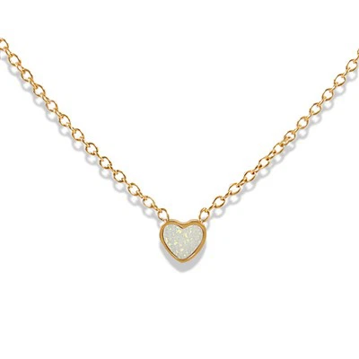 Opal Kalp Kolye