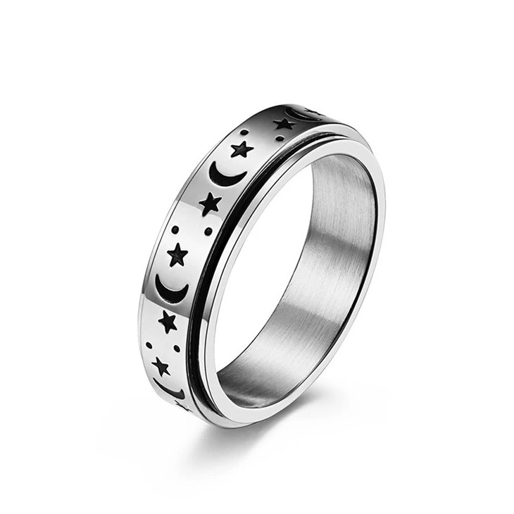 Star Moon Spinner Ring best